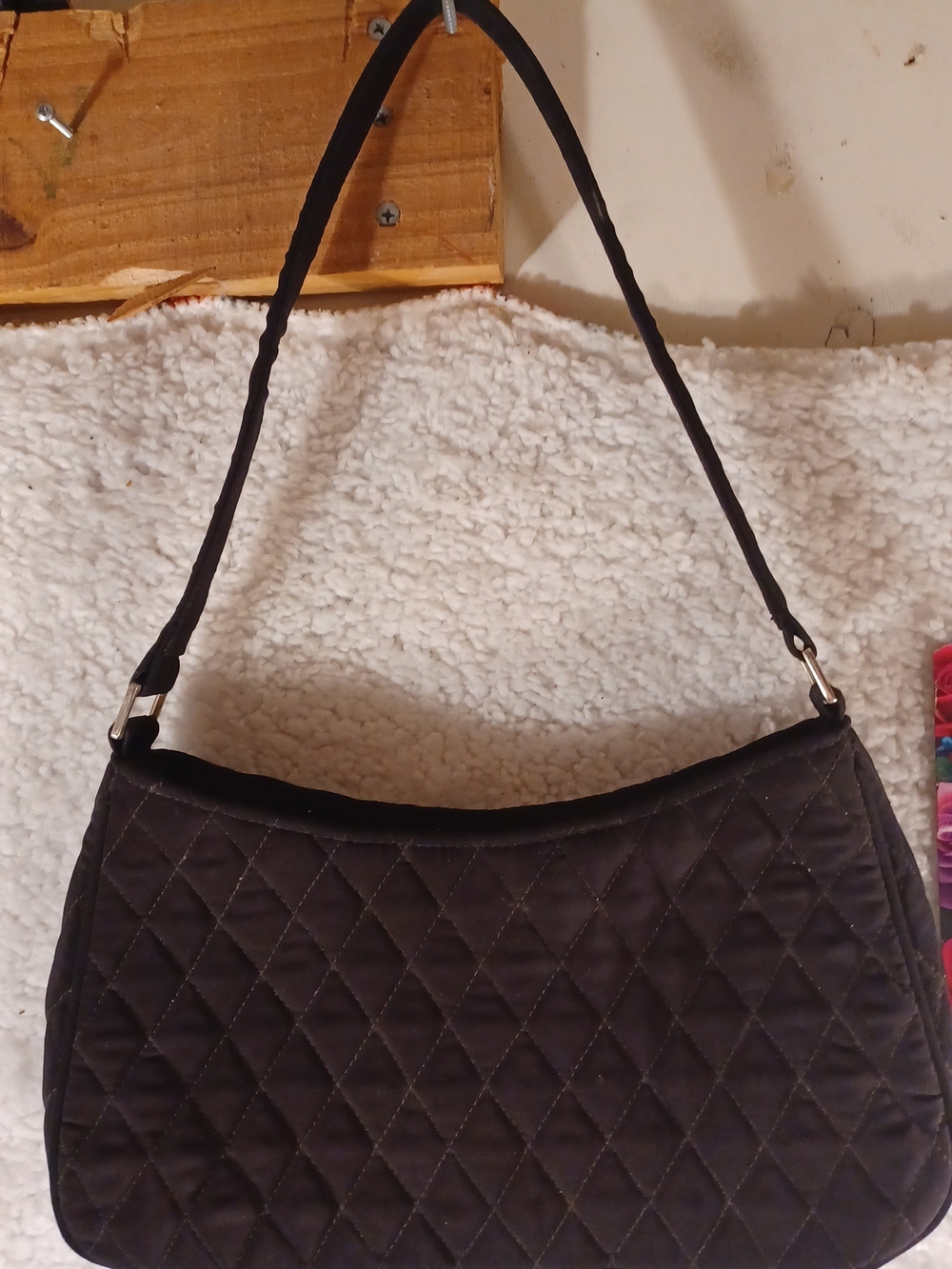 Vera Bradley Quilted Black Shoulder Bag FINAL PRICE FIRM